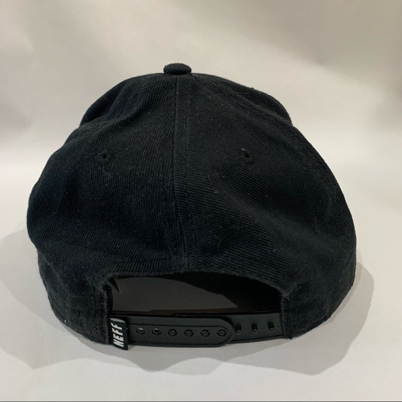 Neff Accessories Mens Neff Worldwide Baseball Hat Cap Black White